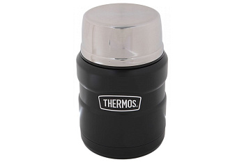 Термос THERMOS SK3000 BK с ложкой, 0,47л/+9h/-14h стальная колба